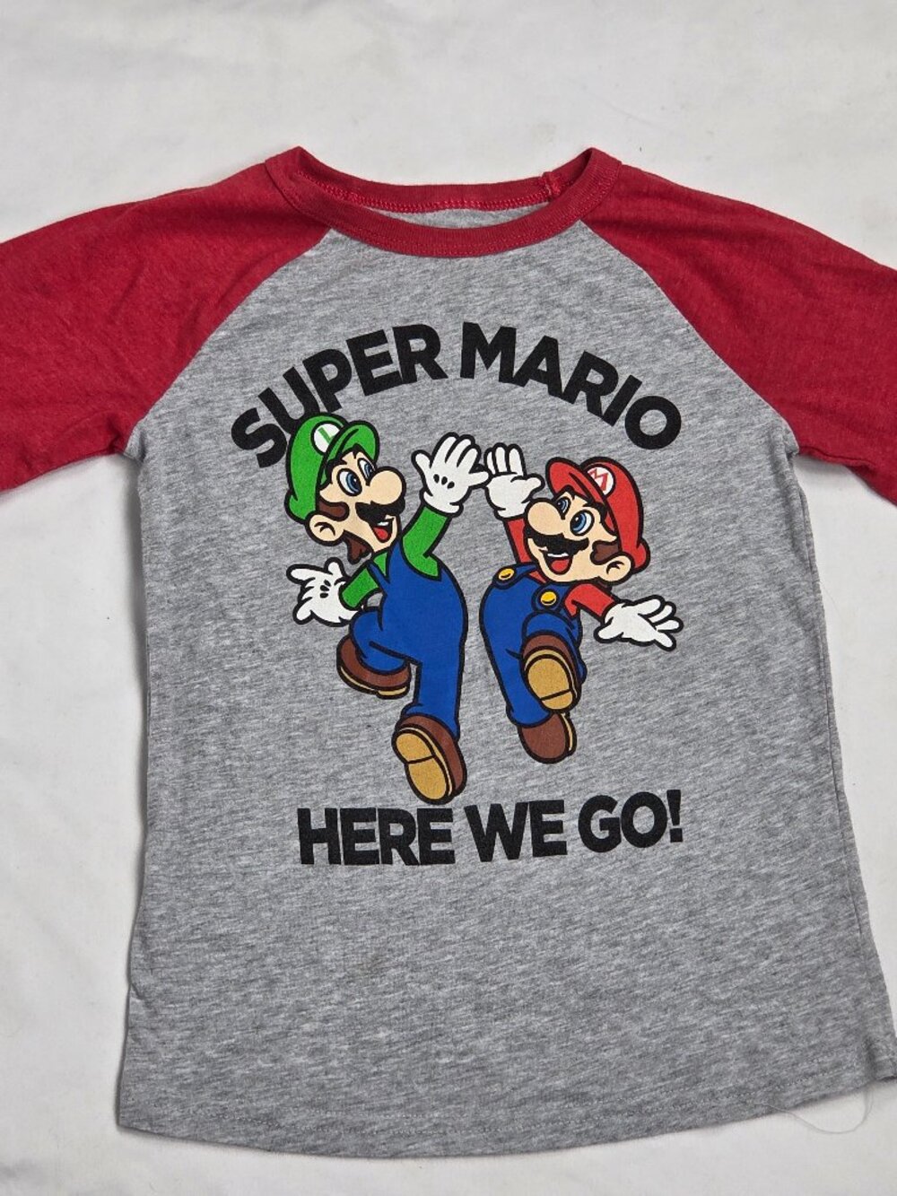 Boys Super Mario Here We Go Jumping Beans Size 6